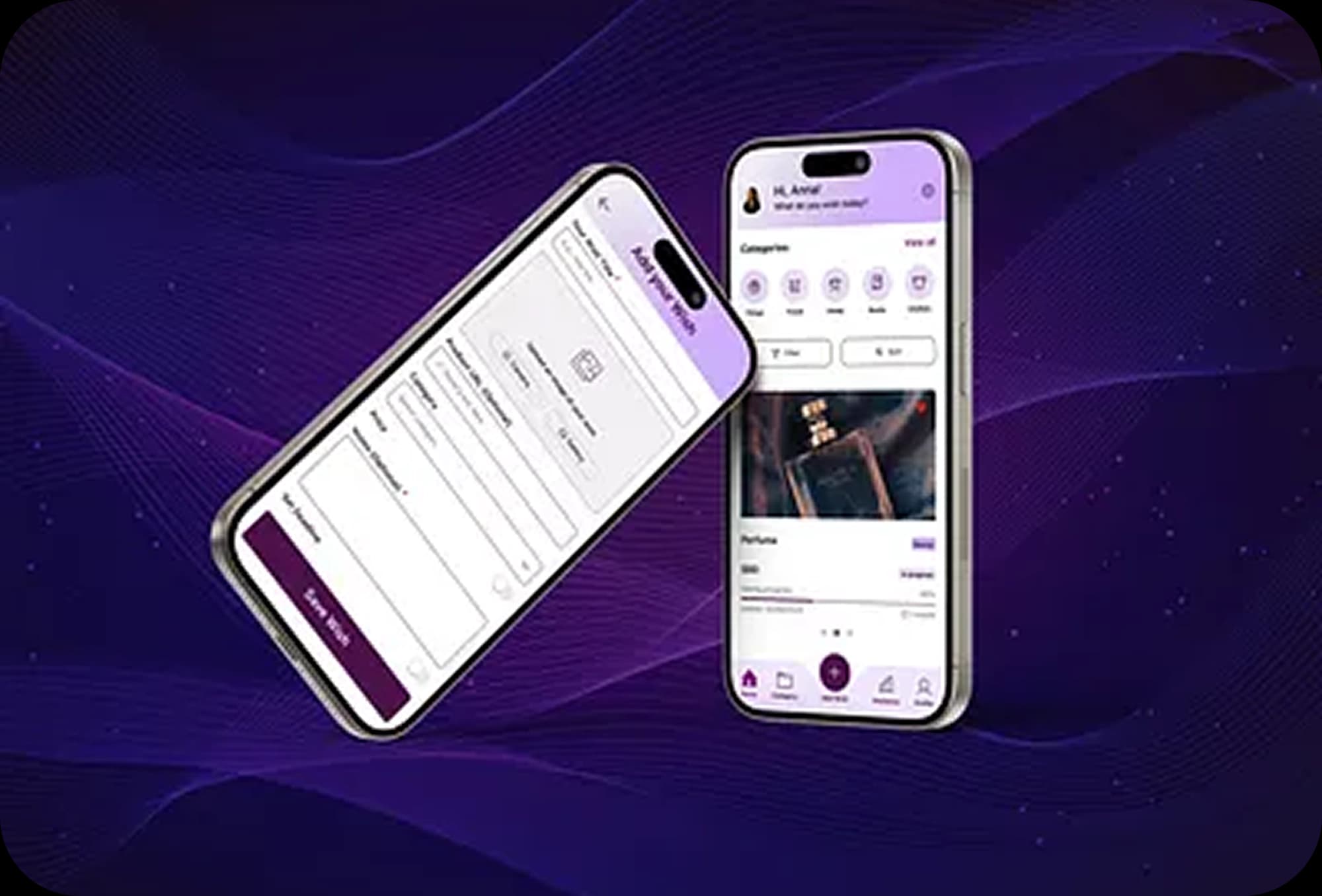 Brihat mobile app mockups