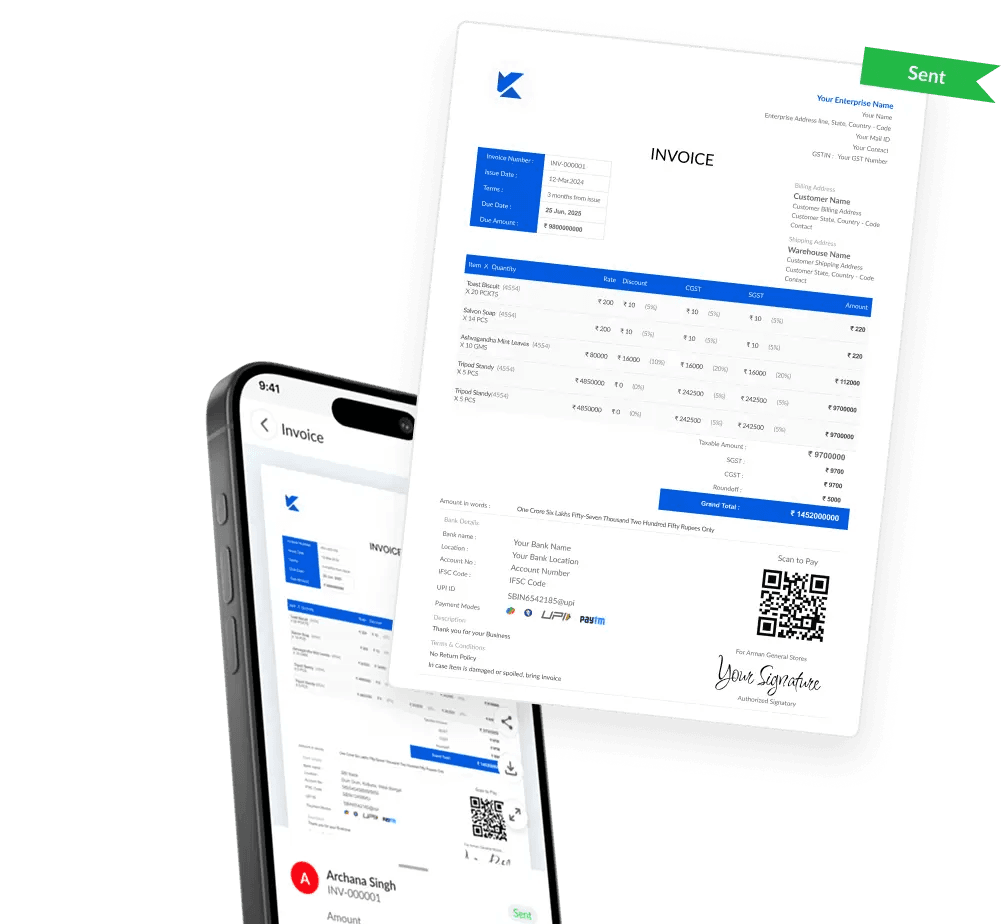 Quick invoice preview