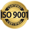 ISO 9001 certification badge