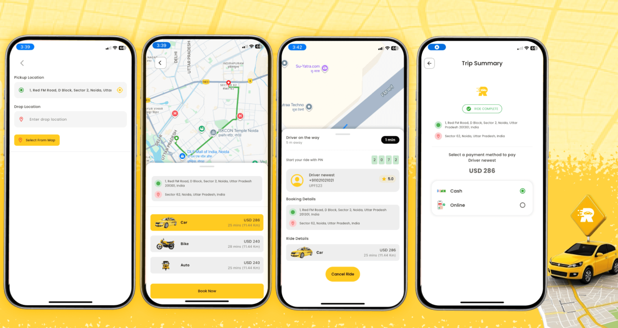 Ride One – Private Ride-Hailing Platform with Crypto Payments