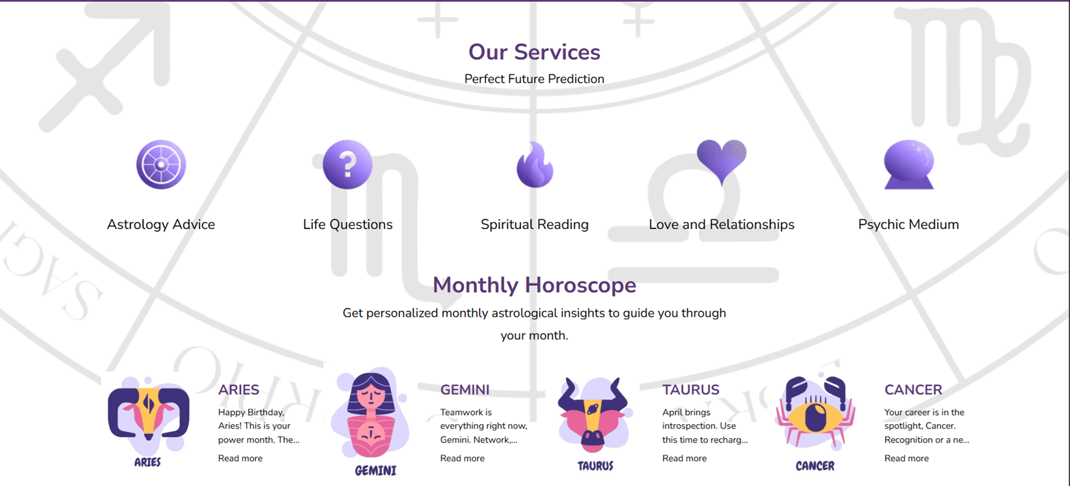 Psysic Auras – Online Tarot & Spiritual Consultation Platform (US Market)