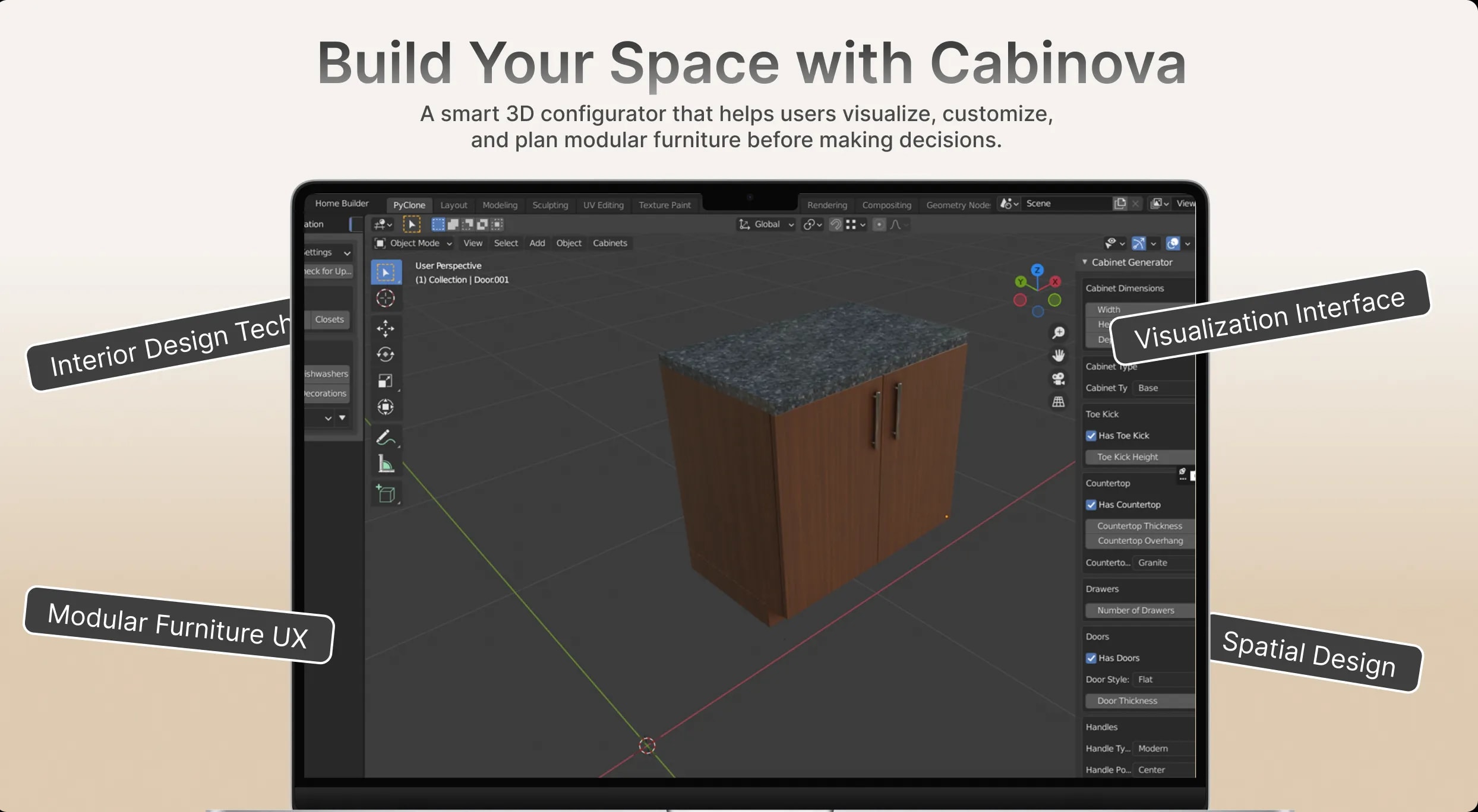 Cabinova: 3D Configurator & Furniture Factory Automation