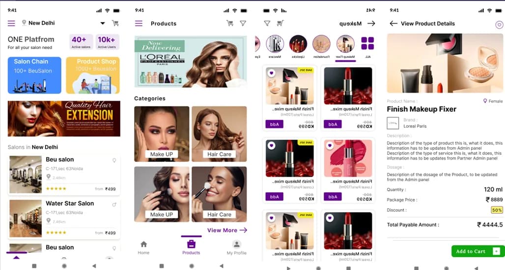 The Colorants salon and beauty booking marketplace