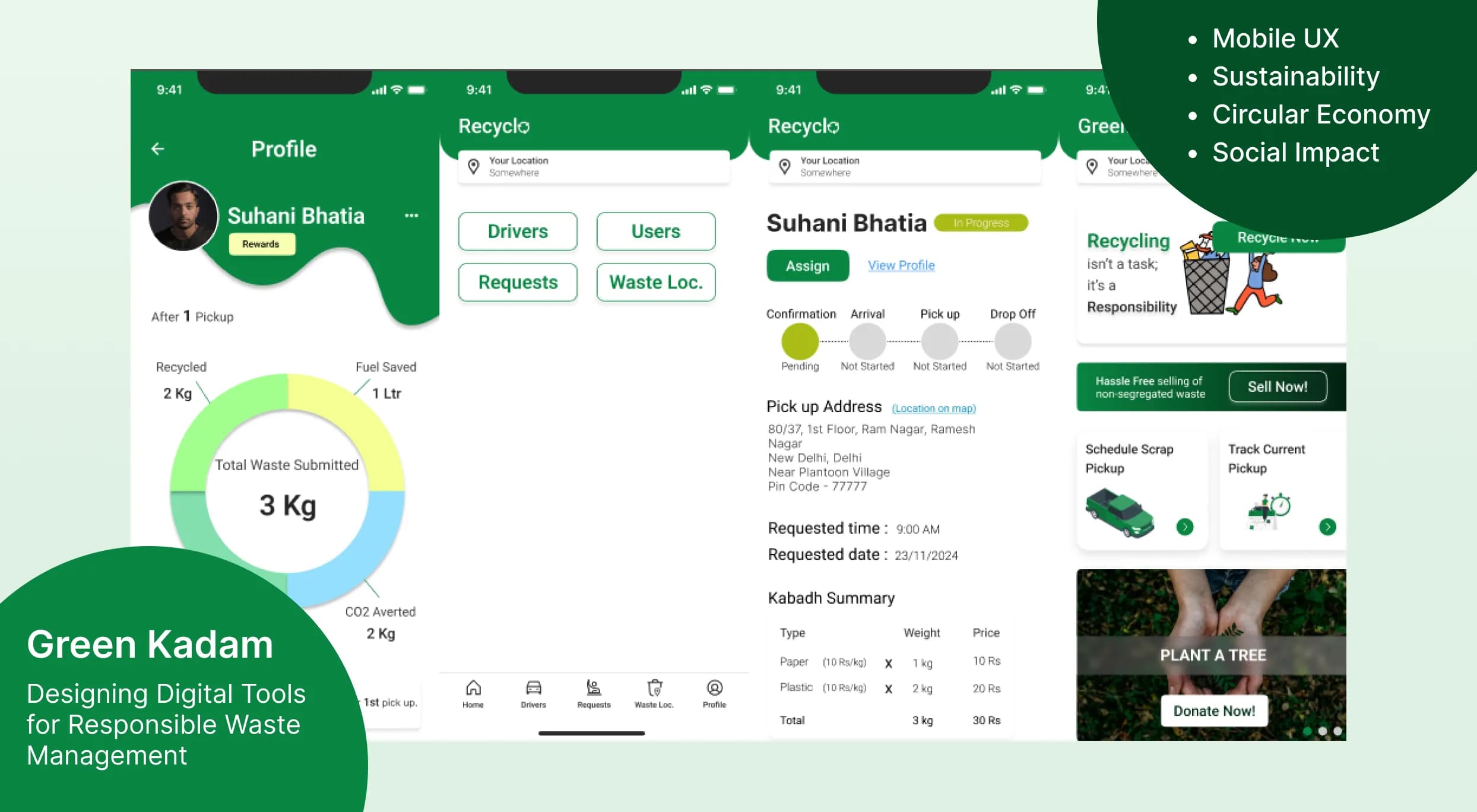 GreenKadam: Smart Waste Recycling & Sustainability App