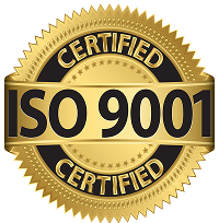 ISO 9001 certification badge